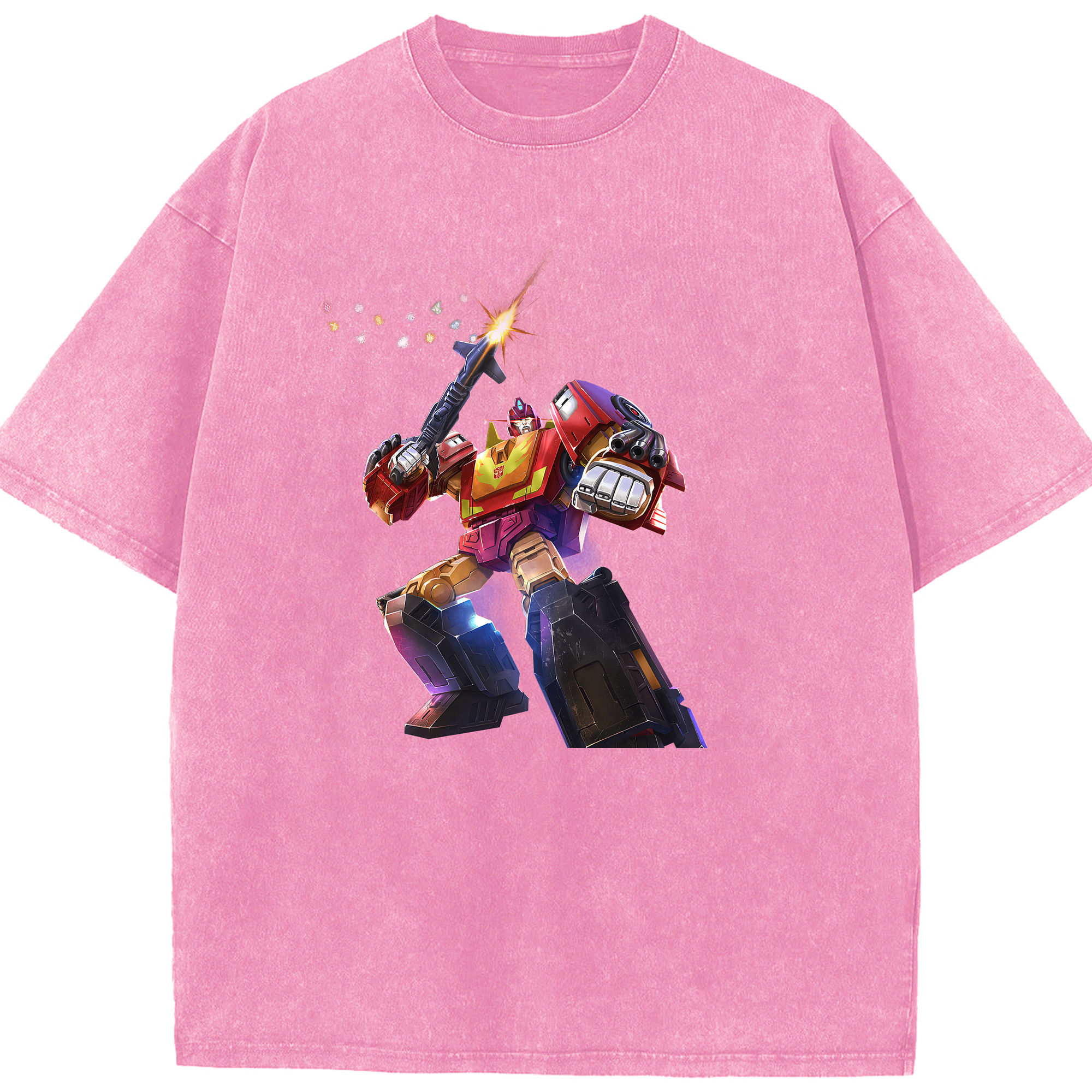 （画像用） Transformers トランスフォーマー 綿100% ヴィンテージ風 半袖Tシャツ（フロントプリント）